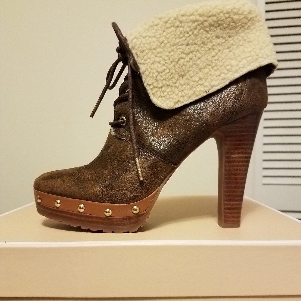 Michael Kors platform booties